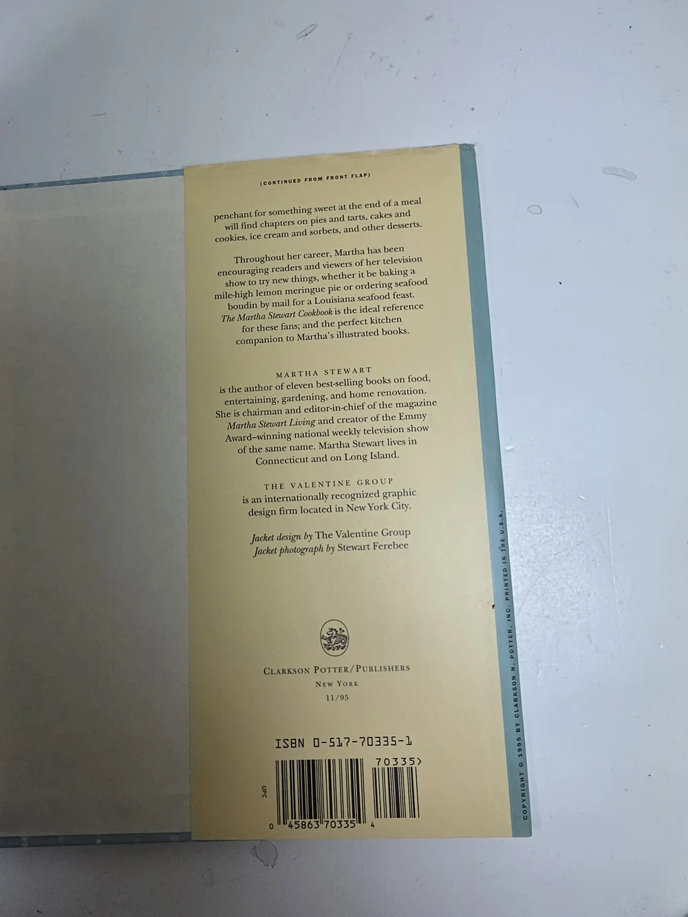 Martha Stewart Cookbook - Green Cover